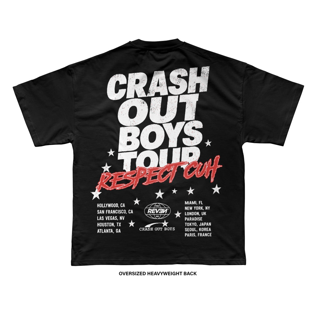 Crash Out Boys 'C.O.B. TOUR' T-Shirt (Black) REVEN BRAND™