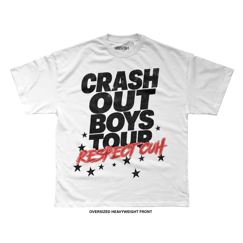 Crash Out Boys 'C.O.B. TOUR' T-Shirt (White) REVEN BRAND™