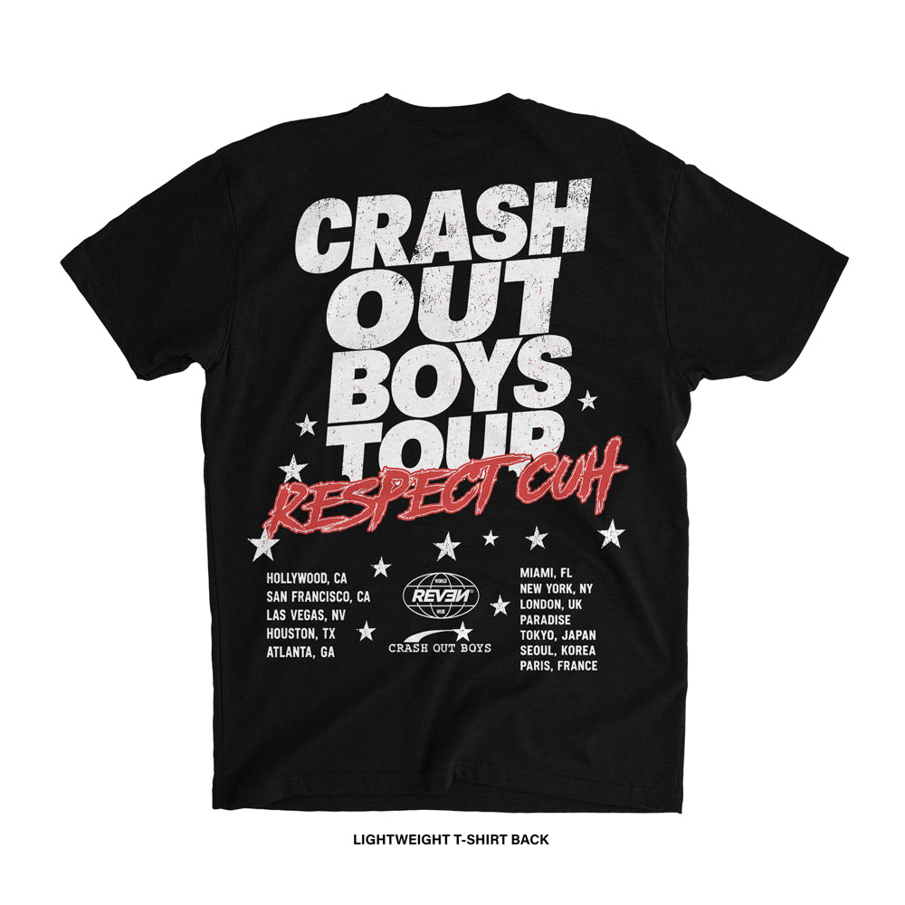 Crash Out Boys 'C.O.B. TOUR' T-Shirt (Black) REVEN BRAND™