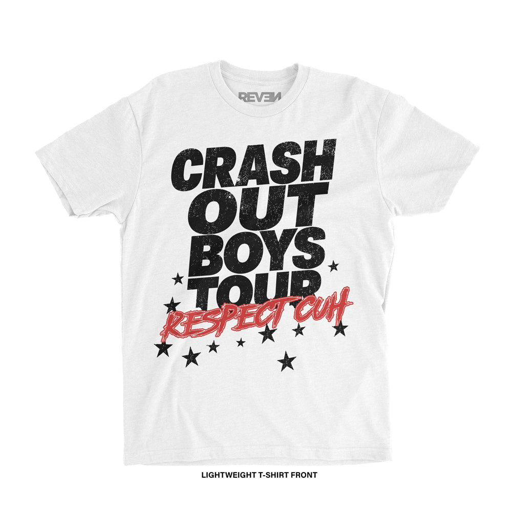 Crash Out Boys 'C.O.B. TOUR' T-Shirt (White) REVEN BRAND™