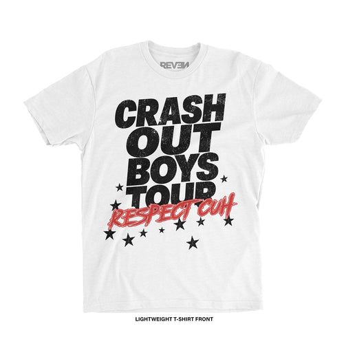 Crash Out Boys 'C.O.B. TOUR' T-Shirt (White) REVEN BRAND™