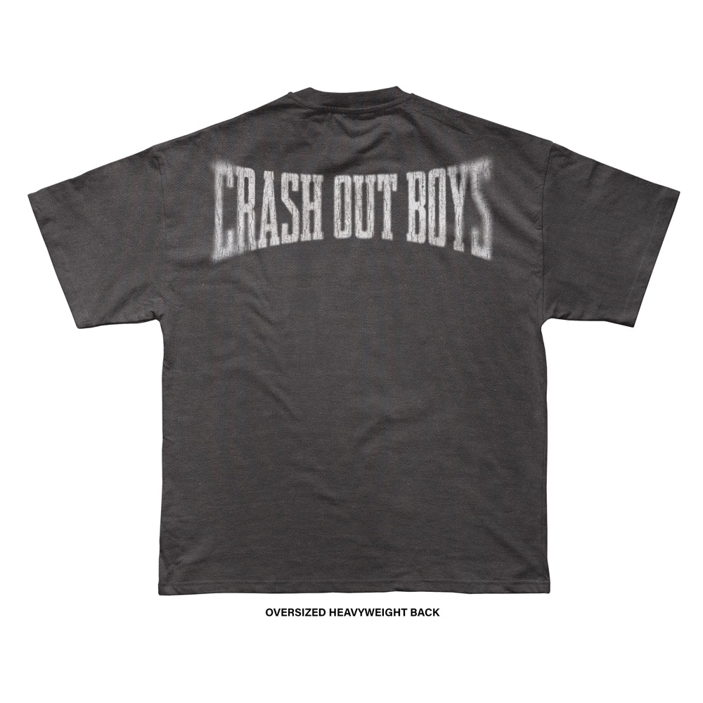 Crash Out Boys 'BUILT TO LAST' T-Shirt (Ash Black) REVEN BRAND™