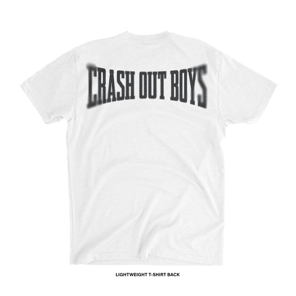 Crash Out Boys 'BUILT TO LAST' T-Shirt (White X Black) REVEN BRAND™