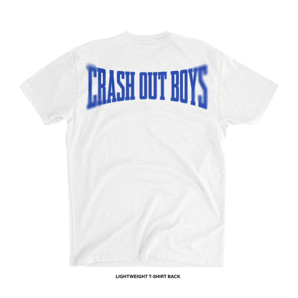 Crash Out Boys 'BUILT TO LAST' T-Shirt (White X Blue) REVEN BRAND™