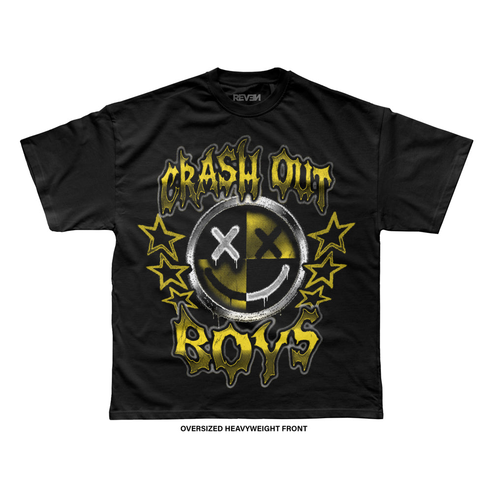 Crash Out Boys 'HAVE A NICE DAY :)' T-Shirt (Black) REVEN BRAND™