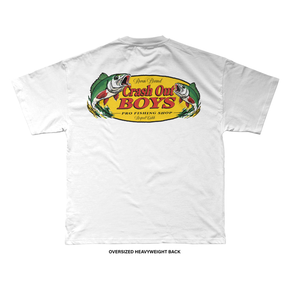Crash Out Boys 'FISHING CLUB' T-Shirt (White) REVEN BRAND™