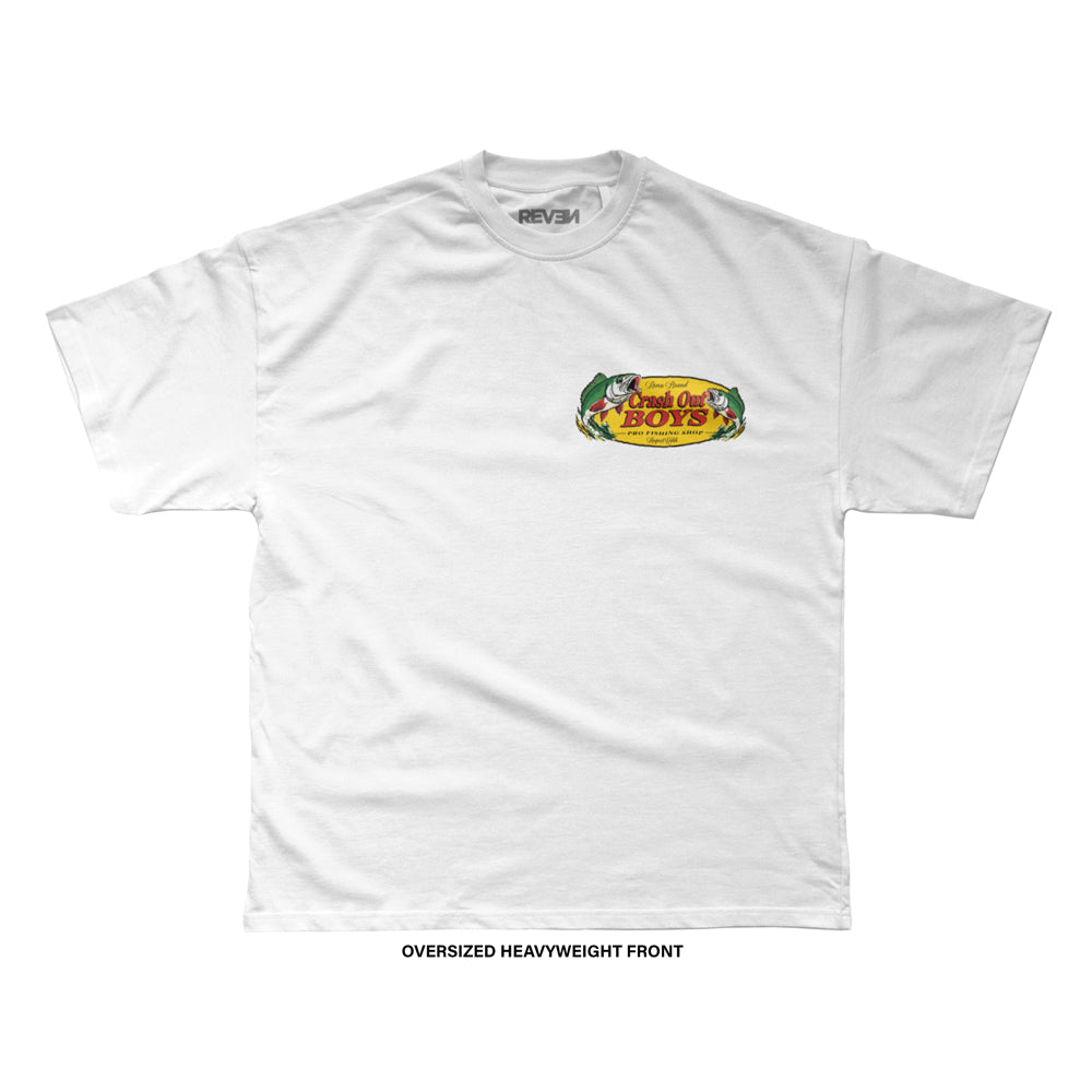 Crash Out Boys 'FISHING CLUB' T-Shirt (White) REVEN BRAND™