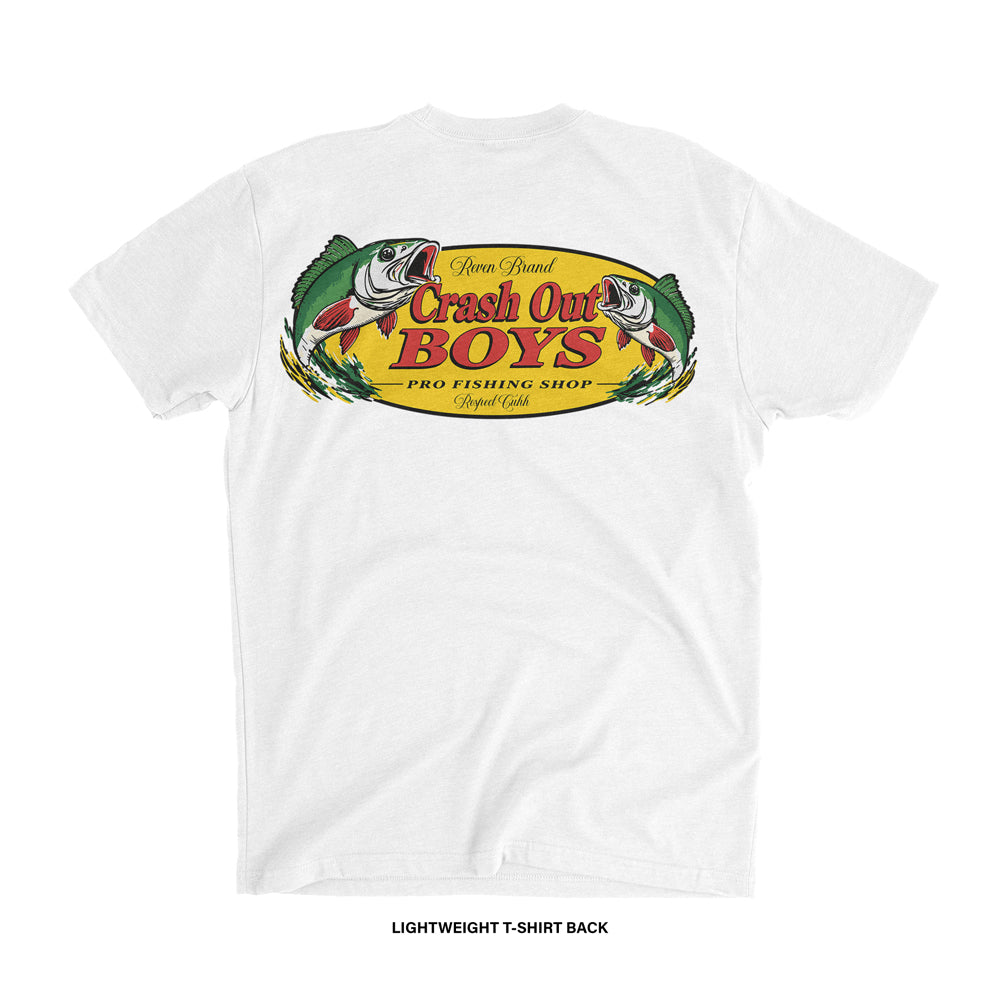 Crash Out Boys 'FISHING CLUB' T-Shirt (White) REVEN BRAND™