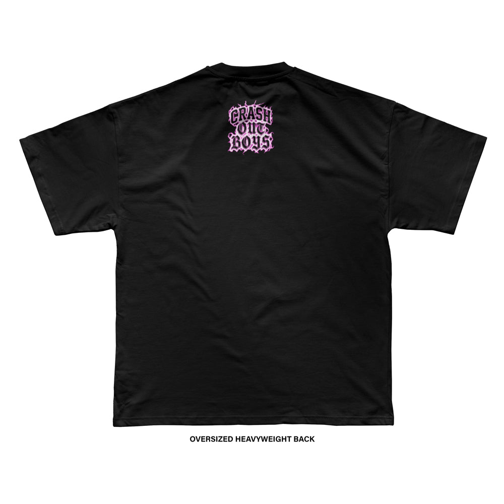 Crash Out Boys 'PINK LIGHTNING' T-Shirt (Black) REVEN BRAND™