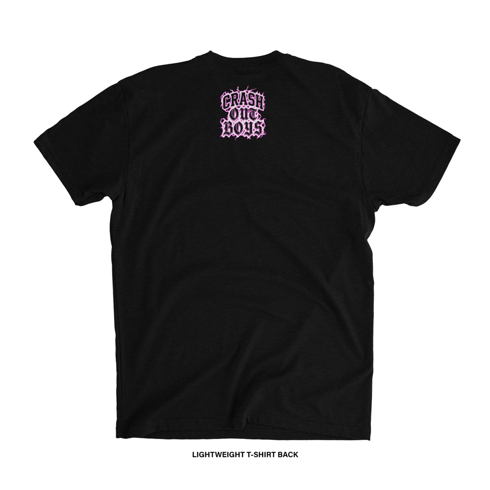 Crash Out Boys 'PINK LIGHTNING' T-Shirt (Black) REVEN BRAND™