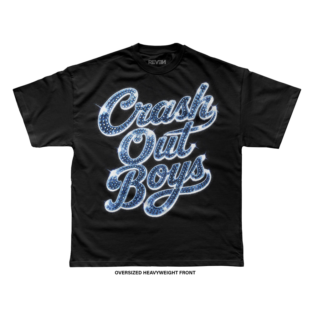 Crash Out Boys 'DENIM BLING' T-Shirt (Black) REVEN BRAND™