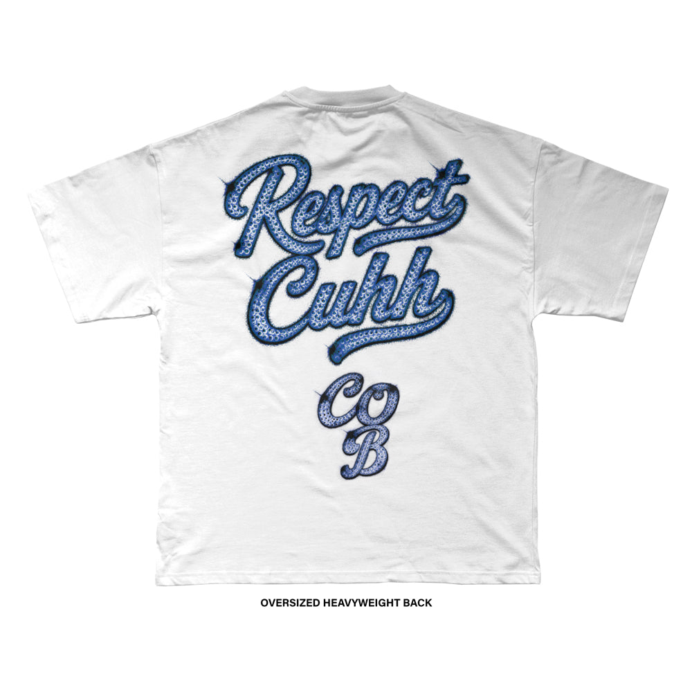 Crash Out Boys 'DENIM BLING' T-Shirt (White) REVEN BRAND™