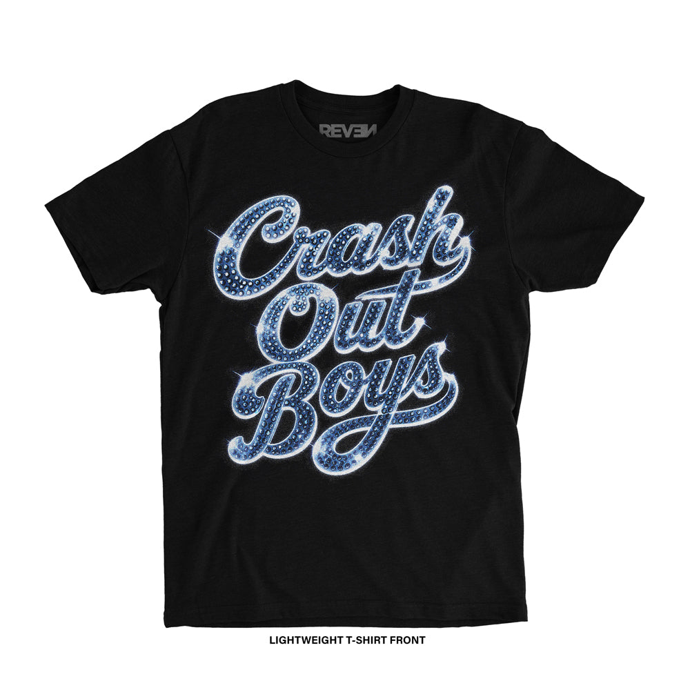 Crash Out Boys 'DENIM BLING' T-Shirt (Black) REVEN BRAND™
