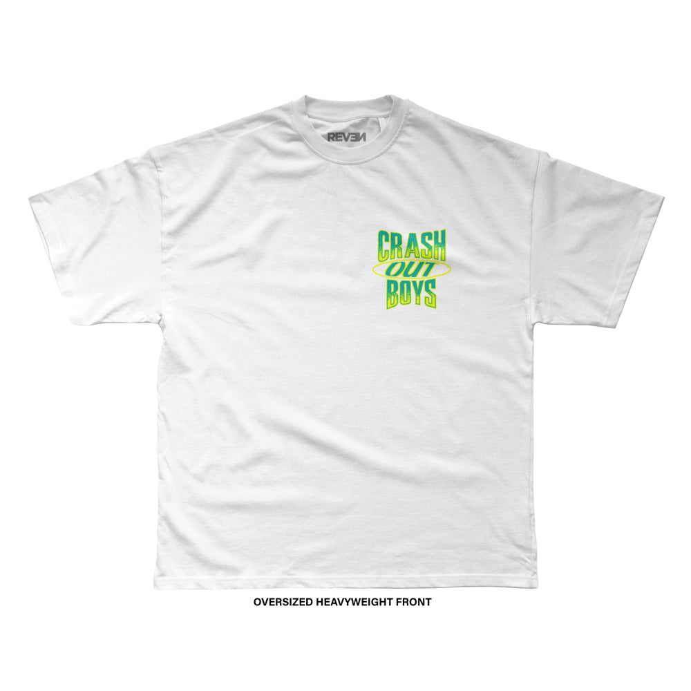 Crash Out Boys 'THE VIBES' T-Shirt (White) REVEN BRAND™