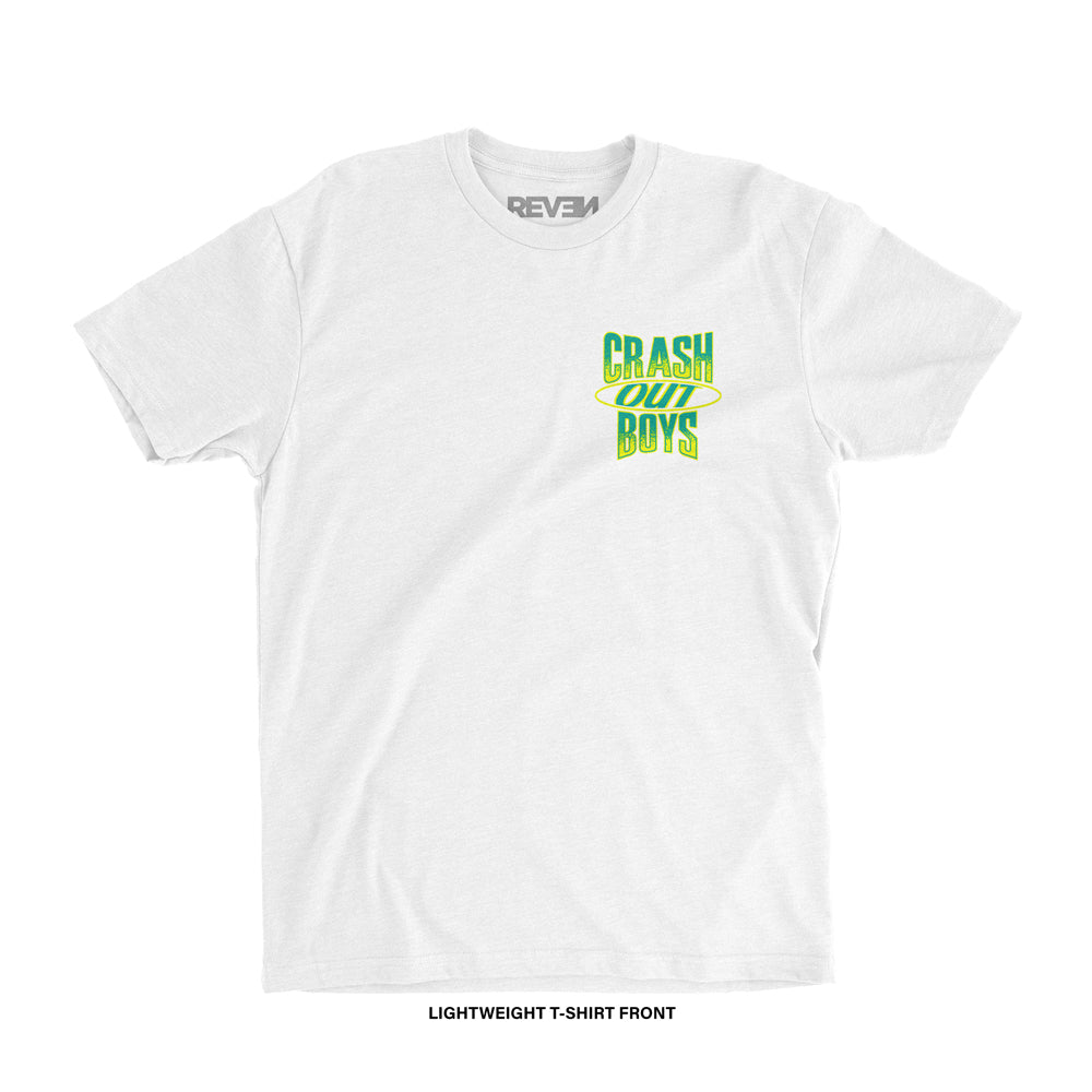 Crash Out Boys 'THE VIBES' T-Shirt (White) REVEN BRAND™