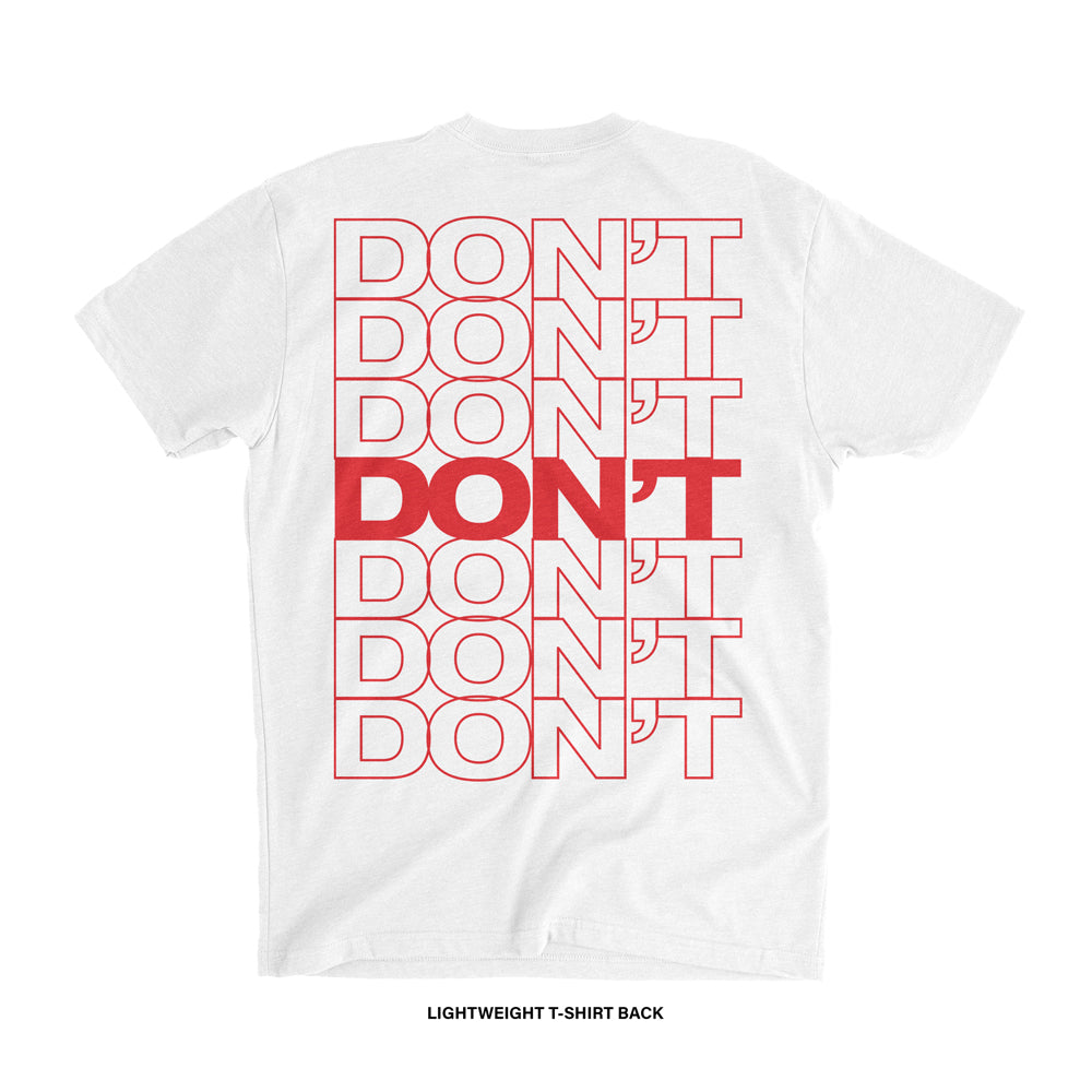 Crash Out Boys 'THANK YOU DON'T' T-Shirt (White) REVEN BRAND™