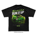 Run It Up 'COORDINATE GLOW' T-Shirt (Black) LIMITED EDITION