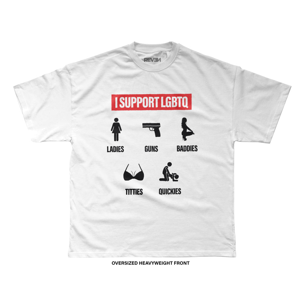 I Support LGBTQ T-Shirt (White)