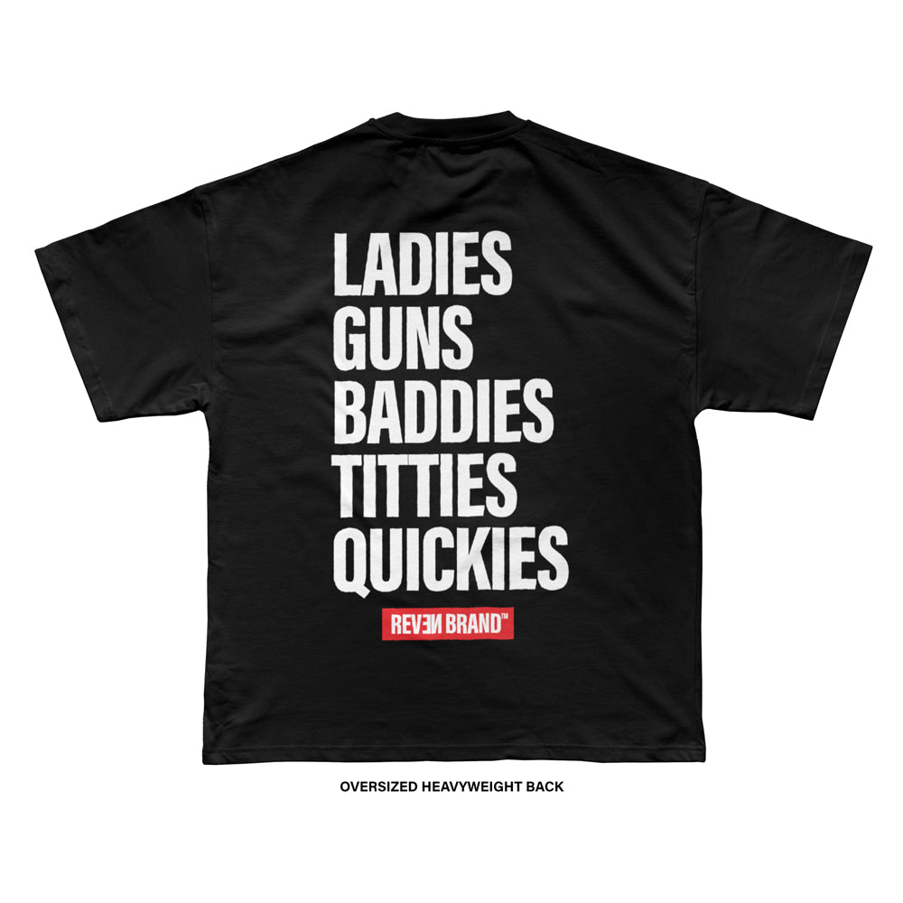 I Support LGBTQ Big Text T-Shirt (Black)