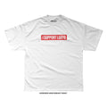 I Support LGBTQ Big Text T-Shirt (White)